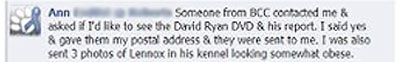 Ann (Dog Warden Friend) Admits Being Contacted By BCC, Offered & Sent DVD's & Documents That Had Not Yet Been Seen By Courts, Leaked Evidence!