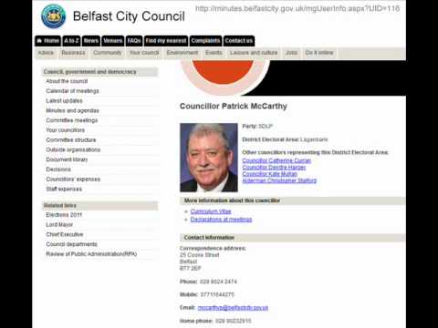 SDLP Belfast City Councillor Pat McCarthy Interview On Lennox